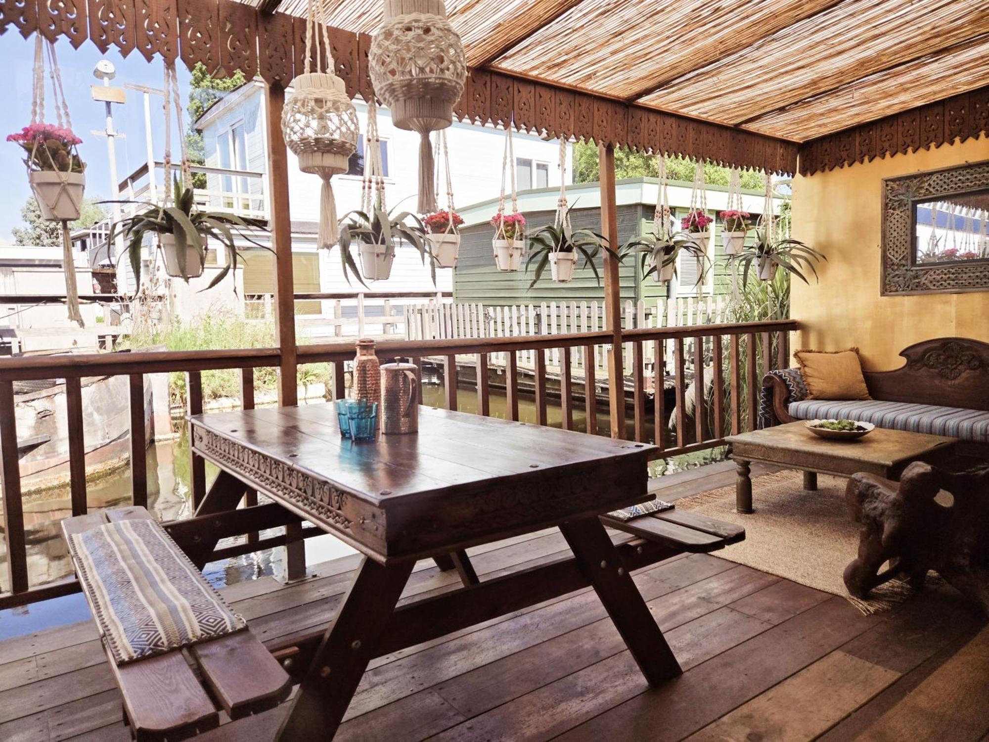 House Boat Studio With Waterfront Terrace 阿姆斯特丹 外观 照片