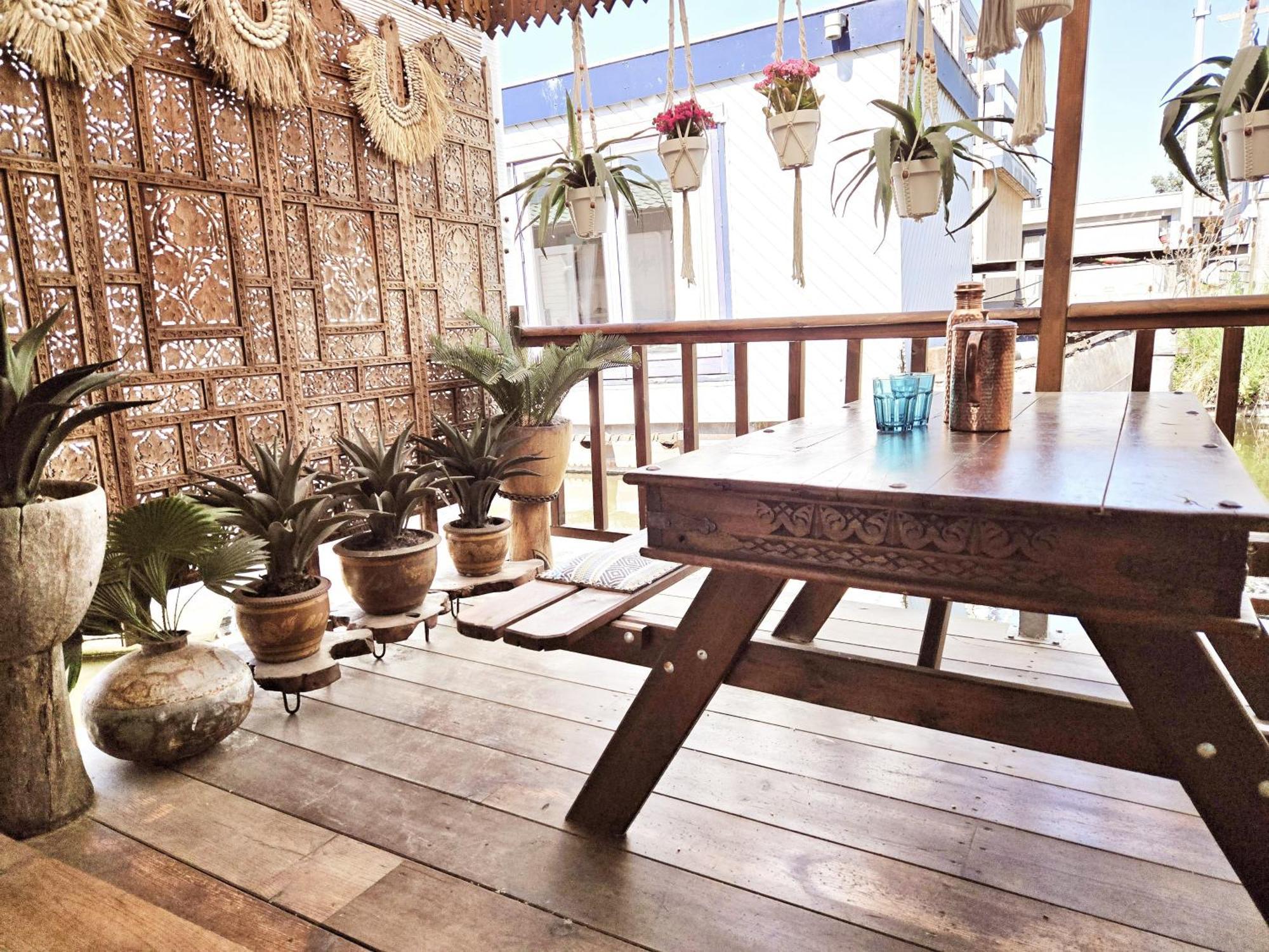 House Boat Studio With Waterfront Terrace 阿姆斯特丹 外观 照片